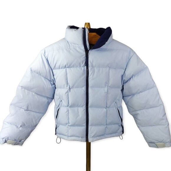 Lady Foot Locker Baby Blue Puffer Jacket - Picture 1 of 8